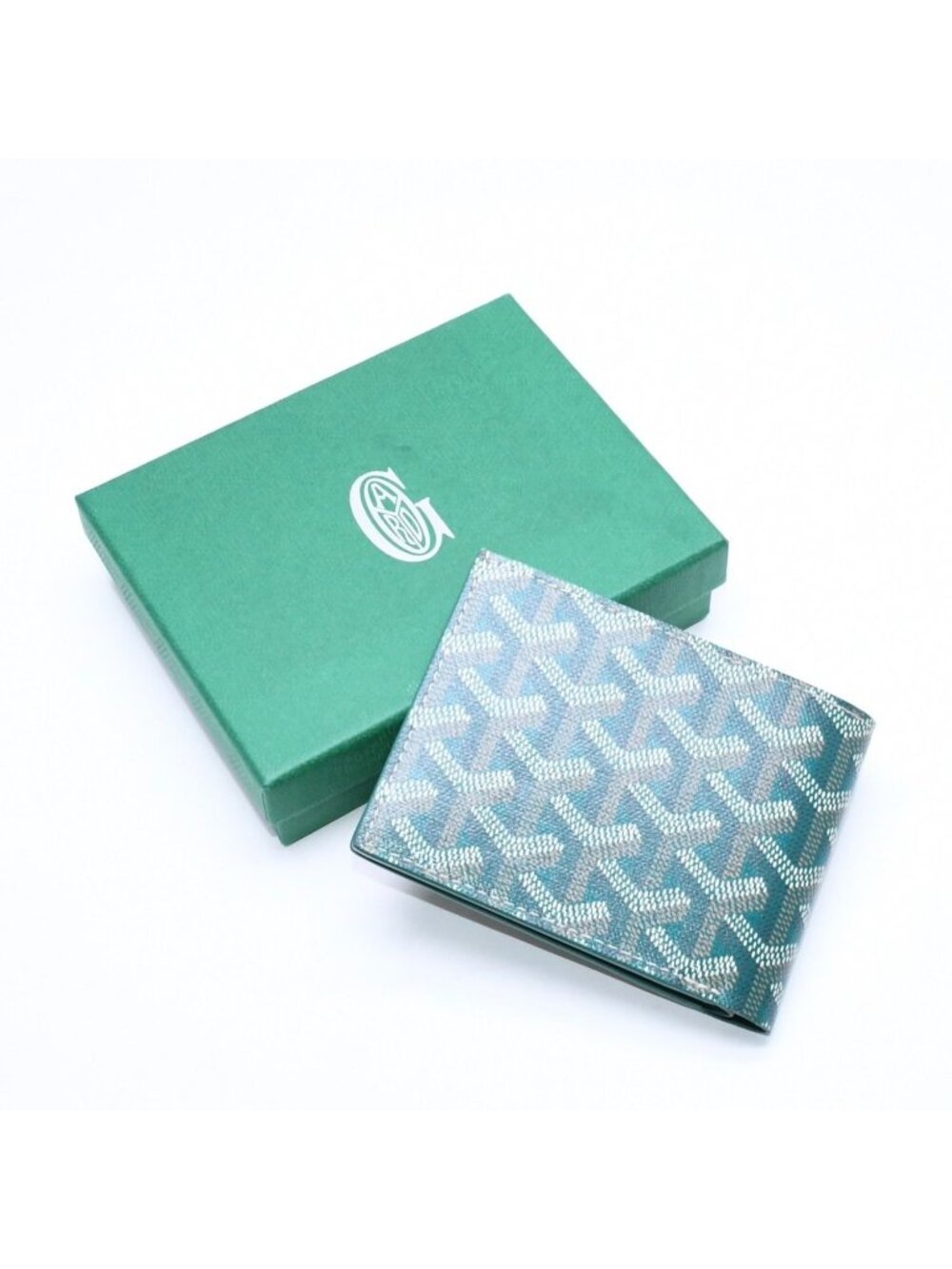 Goyard Victoire Wallet Leather Green